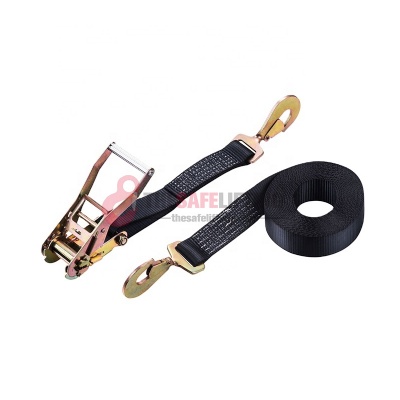 Ratchet Tie Down With Twisted Snap Hook